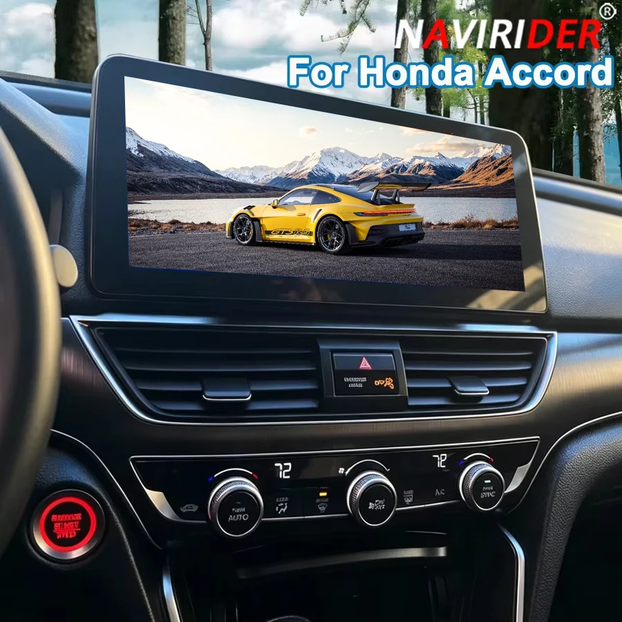 12.3 Inch Android 15 Screen Car Radio For Honda Accord 2019 - 2021 Android Auto Carplay GPS Navi Multimedia 4G WIFI Video Player