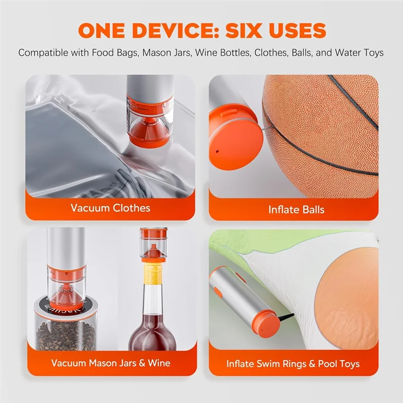 A11R Masonjar Vacuum Sealer Chef Preserve Compact Vacuum Sealer Penyegel Vakum Genggam