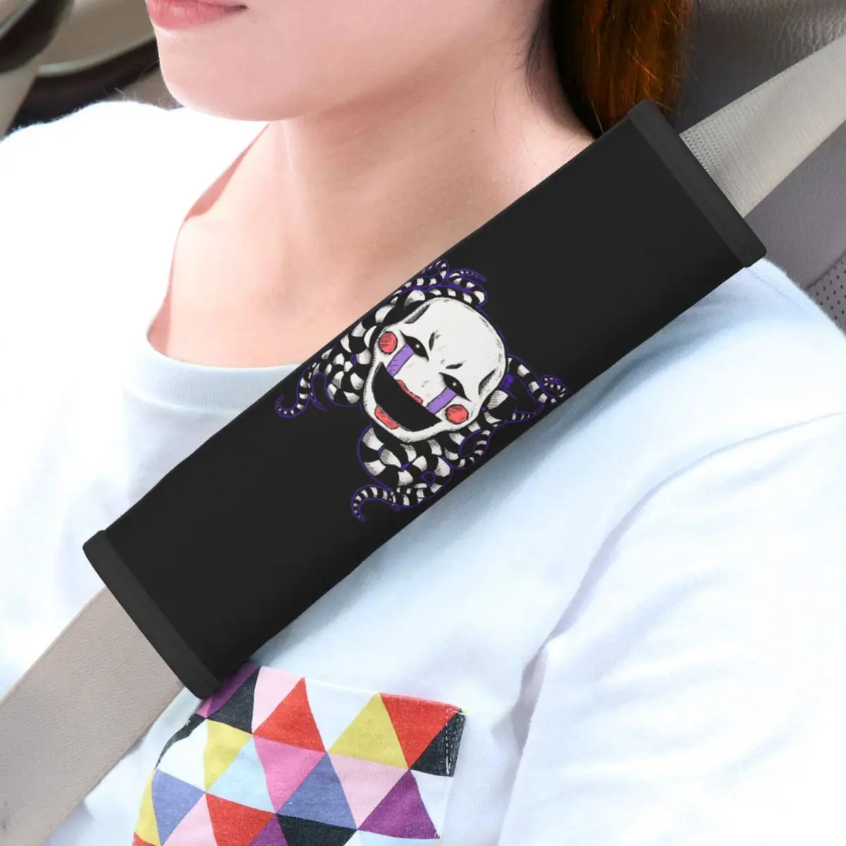 FNAF At Freddys The Puppet Marionette correas de asiento de coche hombreras fundas cómodas para cinturón de seguridad para coche camión