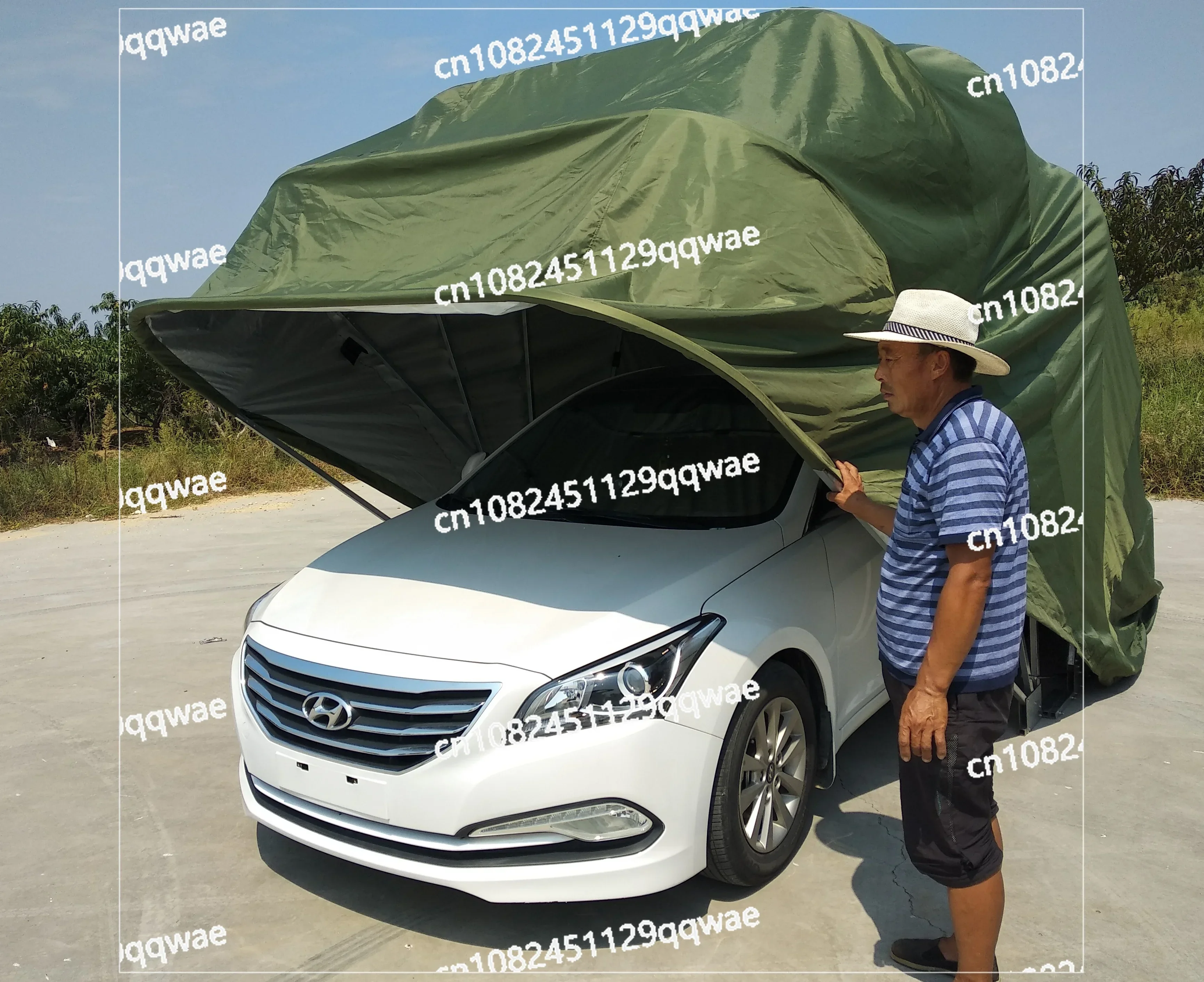 

Car home parking space hydraulic telescopic mobile folding carport outdoor sunshade parking shed