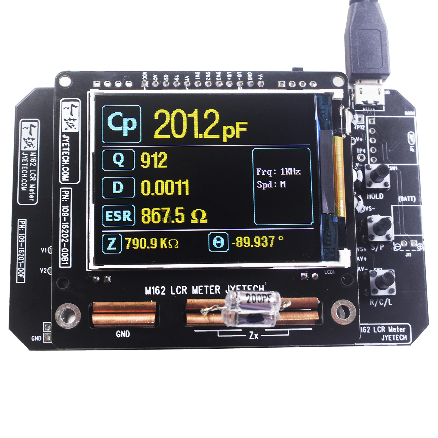 DIY Kit wersja podstawowa JYETech M162 miernik przebiegu Tester indukcyjności multimetr automatyczny zakres