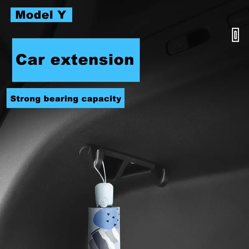 

For Tesla Model Y 20-24 Rear Trunk Hook Bag Umbrella Hanger Sundries Holder Clips ModelY 21-23 Interior Decor Accessories Parts