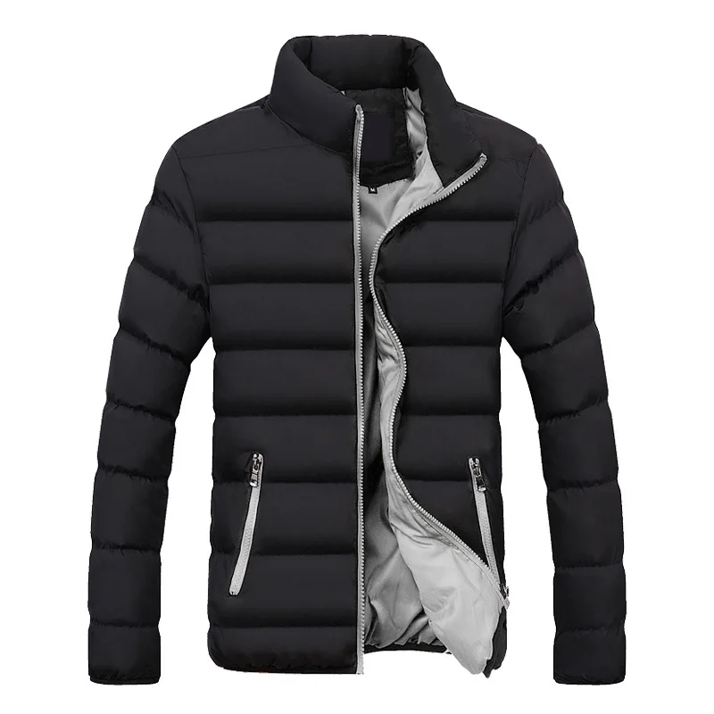 Cappotto invernale da uomo Plus Size moda autunno piumino abbigliamento caldo Parka da uomo Sweatwear giacca invernale da uomo