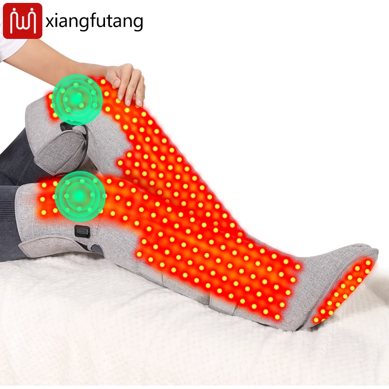 

Red Light Electric Heated Boots - 3-Heat & Massage - Winter Warmth - Muscle Relax & Comfort - Leg Care for Seniors/Fitness Fans