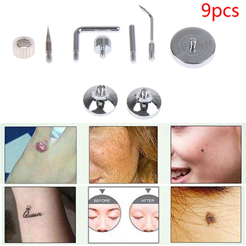 

9Pcs/Set Plasma Pen for Skin Tag Remover Freckle Black Dot Papilloma Warts Mole Pimples Tattoo Removal Pen Beauty Care Tools