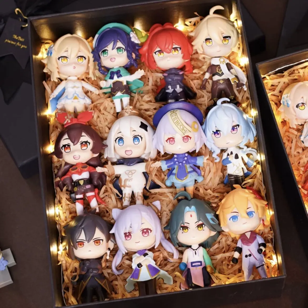 

Genshin Impact Complete Set Q Version Chibi Figurines Anime Game Collectible Model Dolls Ornament Peripheral Gift For Men Women