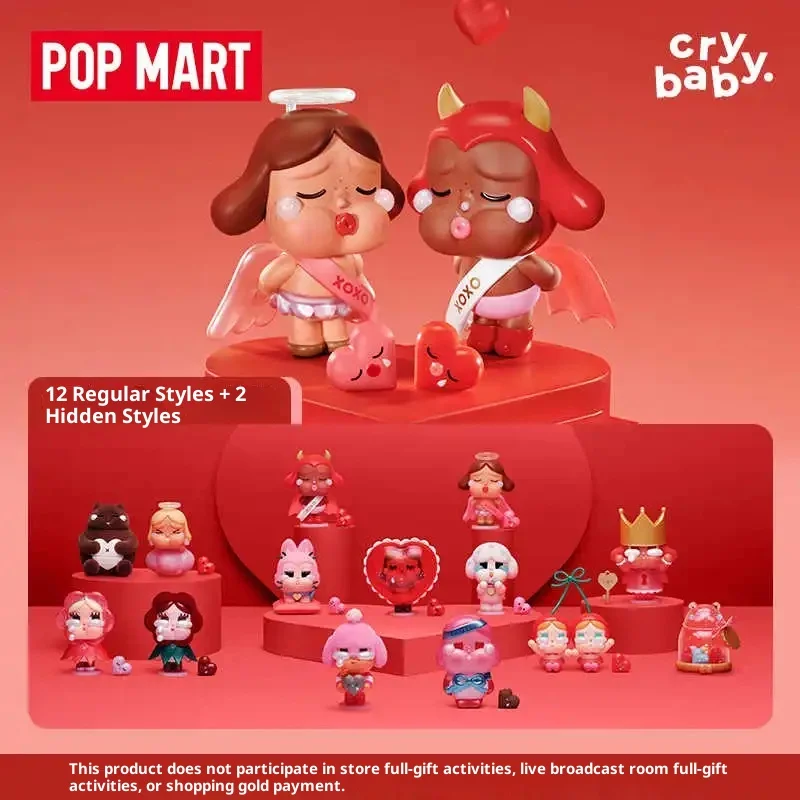 

Genuine POPMART Crybaby Crying For Love Series Blind Box Kawaii Valentine'S Day Gift Trendy Toys Love Atmosphere Design Gift