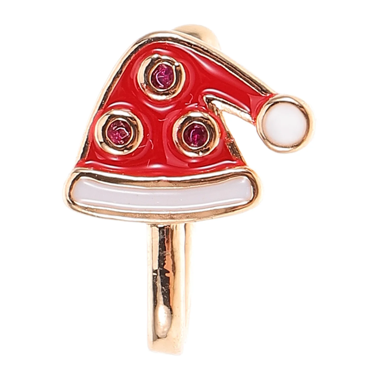 عيد الميلاد على شكل حرف U غير ثقب الأنف الدائري كليب على مجوهرات الأنف الصناعي مادة متينة تصاميم متعددة ثقب البطن وهمية