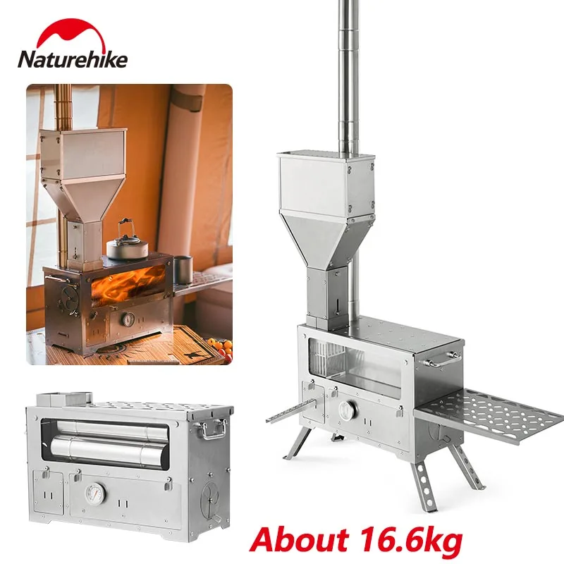 

Naturehike Heating Firewood Stove Particles Outdoor Camping Fuel Furnace Cooking Oven Tent Stove Wood Heater Pellet Bin Burner