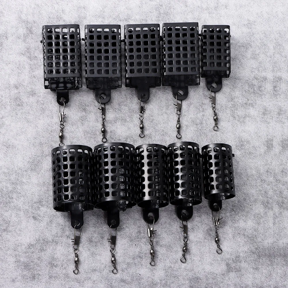 5Pcs Runde Platz Angeln Feeder Käfig Edelstahl Fishings Locken Käfig 20g-60g Tragbare Falle köder Korb Angelgerät – Detail 14
