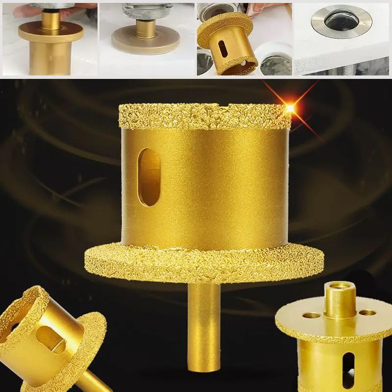 40mm/45mm/50mm Brazed Diamond Hole Opener Drill Bit For Porcelain Ceramic Tiles Rock Marble Granite Hole Saw Opener