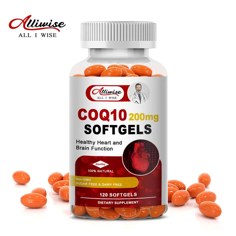 

Alliwise CoQ10 300mg Softgels Better Absorption Coenzyme Q10 Supplements - Antioxidant Supplement for Vascular