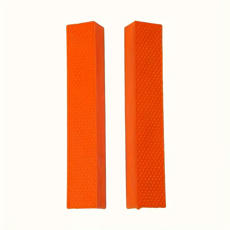 2pcs magnetic vise clamping protection strip, woven with orange polypropylene, anti slip and scratch resistant safety plate