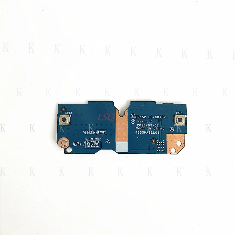 C  FOR HP 15-DA 15-DB TPN-C135 TPN-C136 Touchpad Button Board without Cable LS-G073P