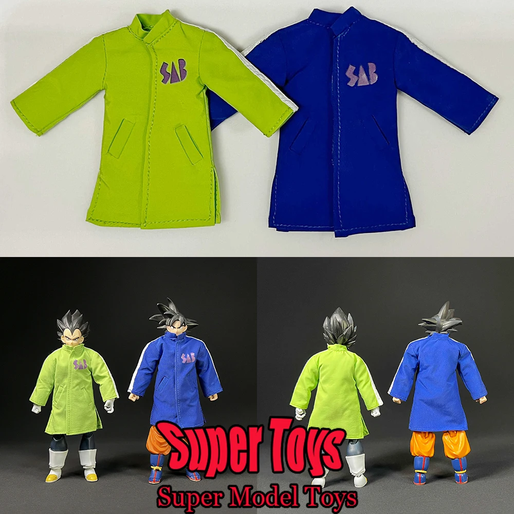 

In Stock 2 Style 1/12 Scale Male Soldier Clothes Dragon Ball Son Goku Down Jacket Blue/Green Coat For 6'' SHF Action Figure Doll