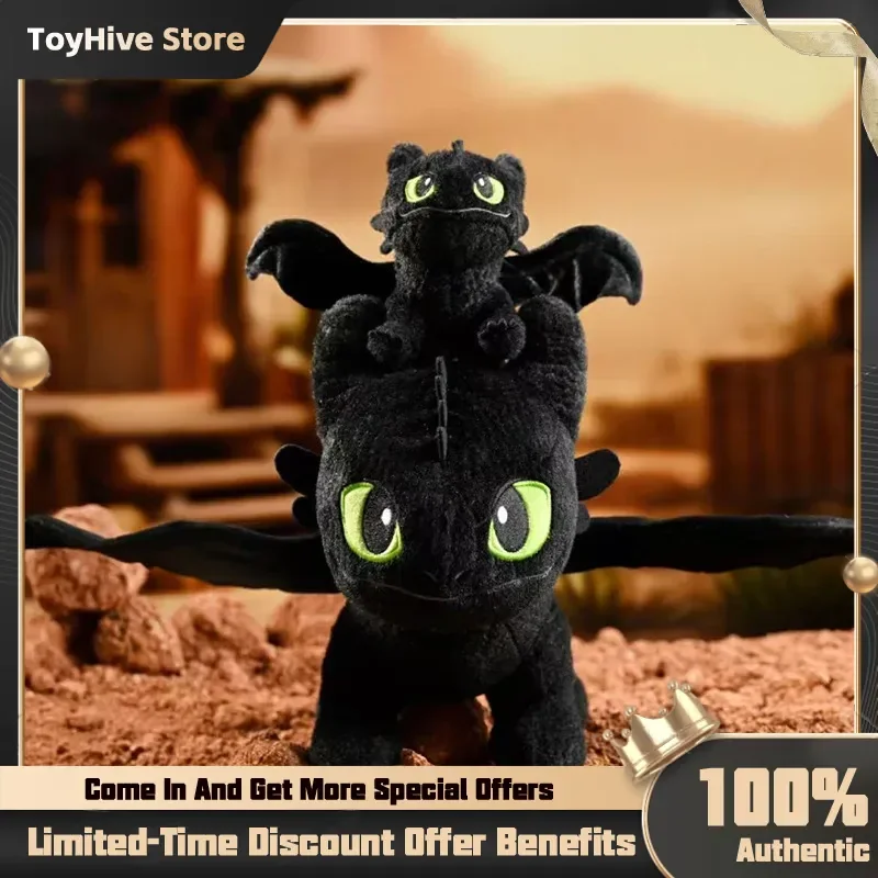 

Universal Studios Officially Authorized Master Of Dragon Taming Toothless Series Plush Doll Pendant Night Evil Light Evil Doll