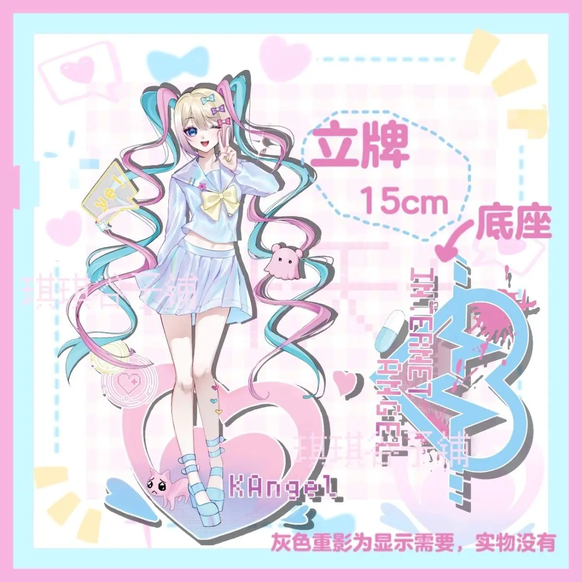 NEEDY GIRL OVERDOSE Gift Toy Figures Acrylic Stand Anime Model Action Figure Ornament Accessories Models Desktop Ornaments