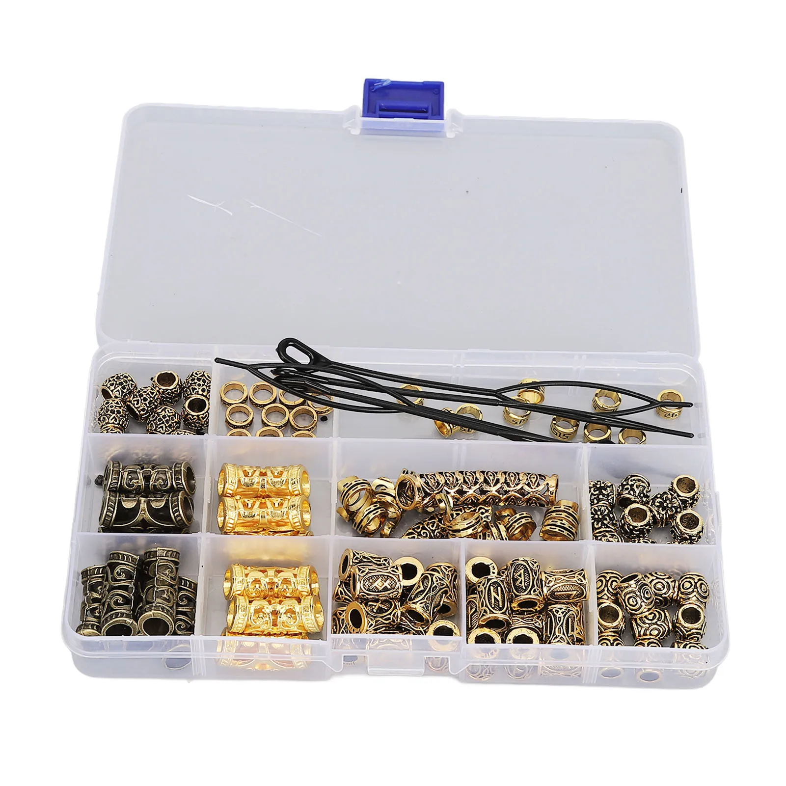 Dreadlocks Bead Decoration DIY Accessory Alloy Adjustable Braids Rings Cuffs Jewelry for Wedding 110pcs Hair Jewelry for Braids