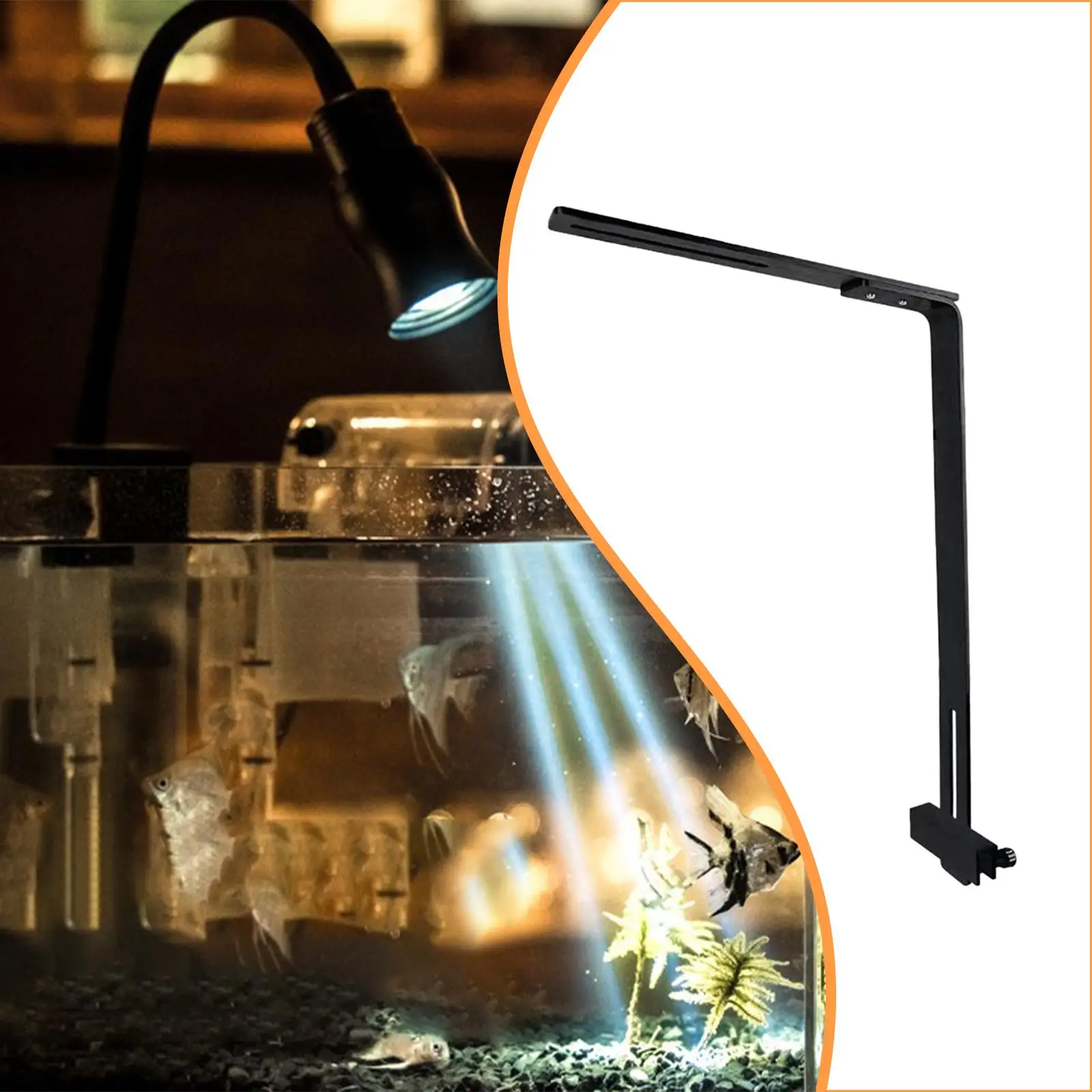 Base de lámpara de aluminio para acuario – Soporte decorativo para pecera - imagen 2