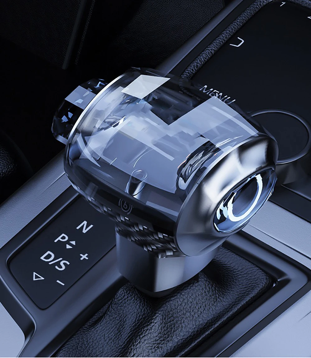 

Для Honda Toyota Hyundai светодиодный рычаг переключения передач, кнопка автоматической коробки передач, кристаллическая головка шестерни, автомобильные аксессуары
