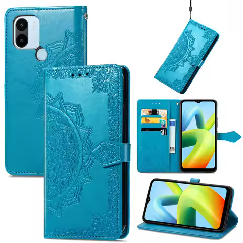 S21 S 22 Ultra S23 S24 Mandala Leather Card Wallet Coque for Samsung S20 FE Flip Case Samsung Galaxy S22 Note 20 21 Plus Cover