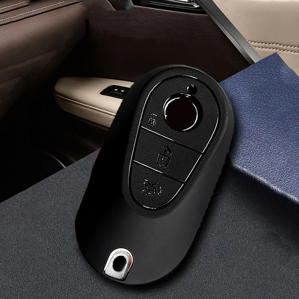 Car Key Case Cover for Mercedes Benz 2022 C S Class W206 W223 S350 C260 C300 S400 S450 S500 Key Shell Protector