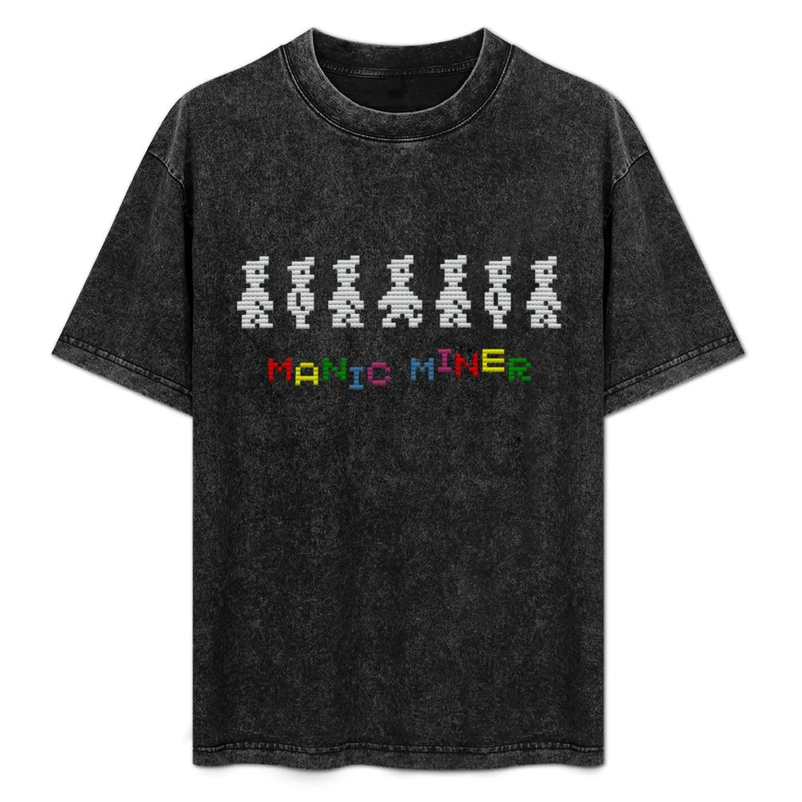 

Manic Miner construction T-Shirt Large Size Basic Casual T-Shirt