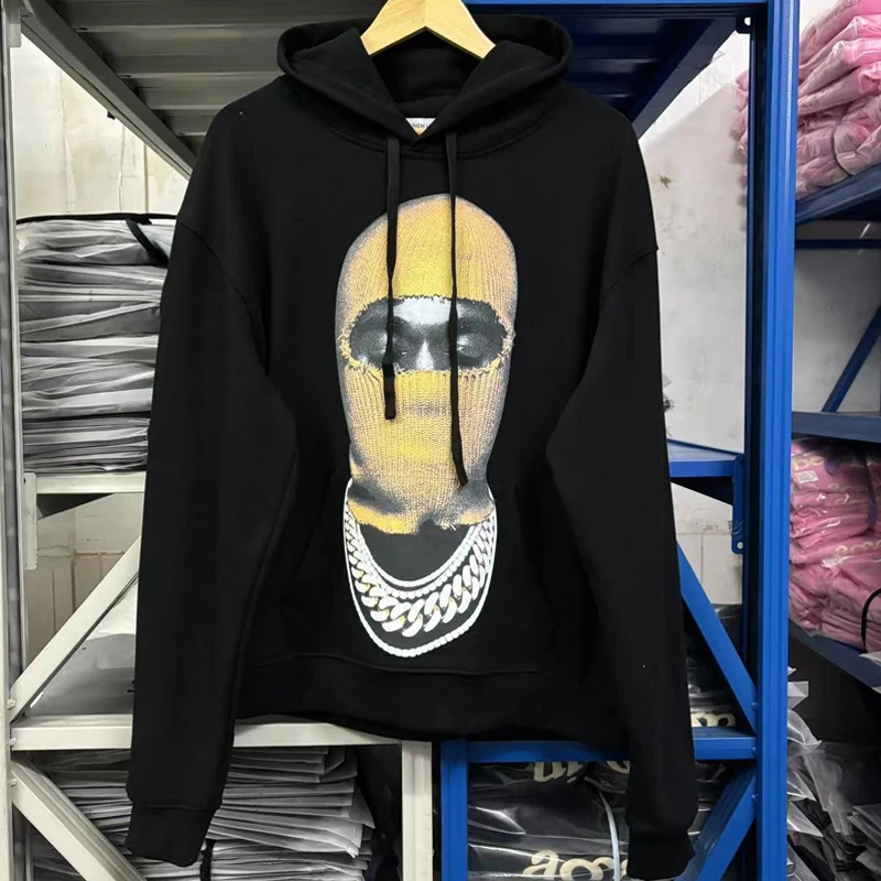 Europe American Trend Brand Ih Nom Uh Uit Pullover Knitted Masked Portrait Print Hoody Sweatshirt Fashion IH NOM UH NIT Hoodie