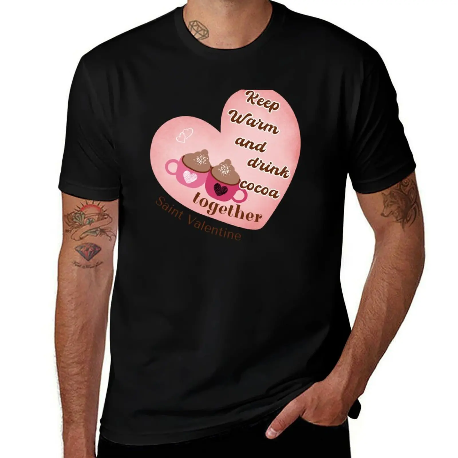 

Keep Warm And celebrate St. Valentine T-Shirt Clothing plus size tops mens t shirts