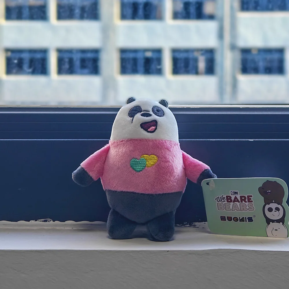 12 Cm We Blote Beren Anime Pluche Sleutelhanger Gekleed Panda Icebear Grizzly Sleutelhanger Tas Decoratie Voor Kinderen Kinderen Kerstcadeau