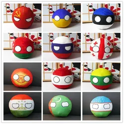 Countryballs Plush Doll Russia Belarus Ukraine Georgia Lithuania Kazakhstan Ball Polandball Stuffed Pillow Toy for Gift