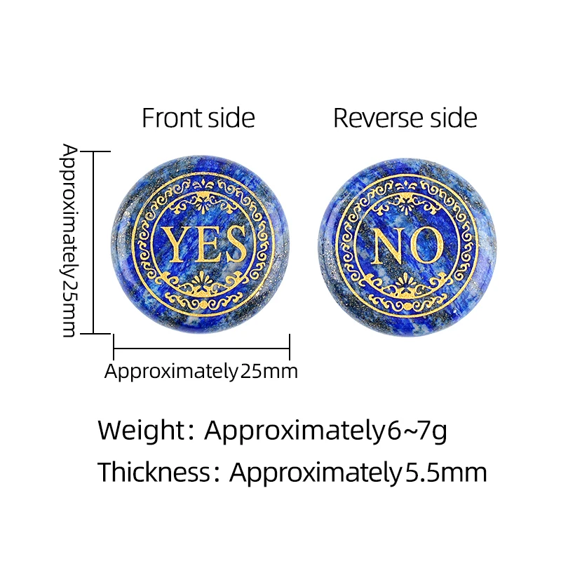 1PC Natural Crystal Runes Signs 25mm Round Stone Runic Alphabets Letters Sacred Symbol Healing Gem