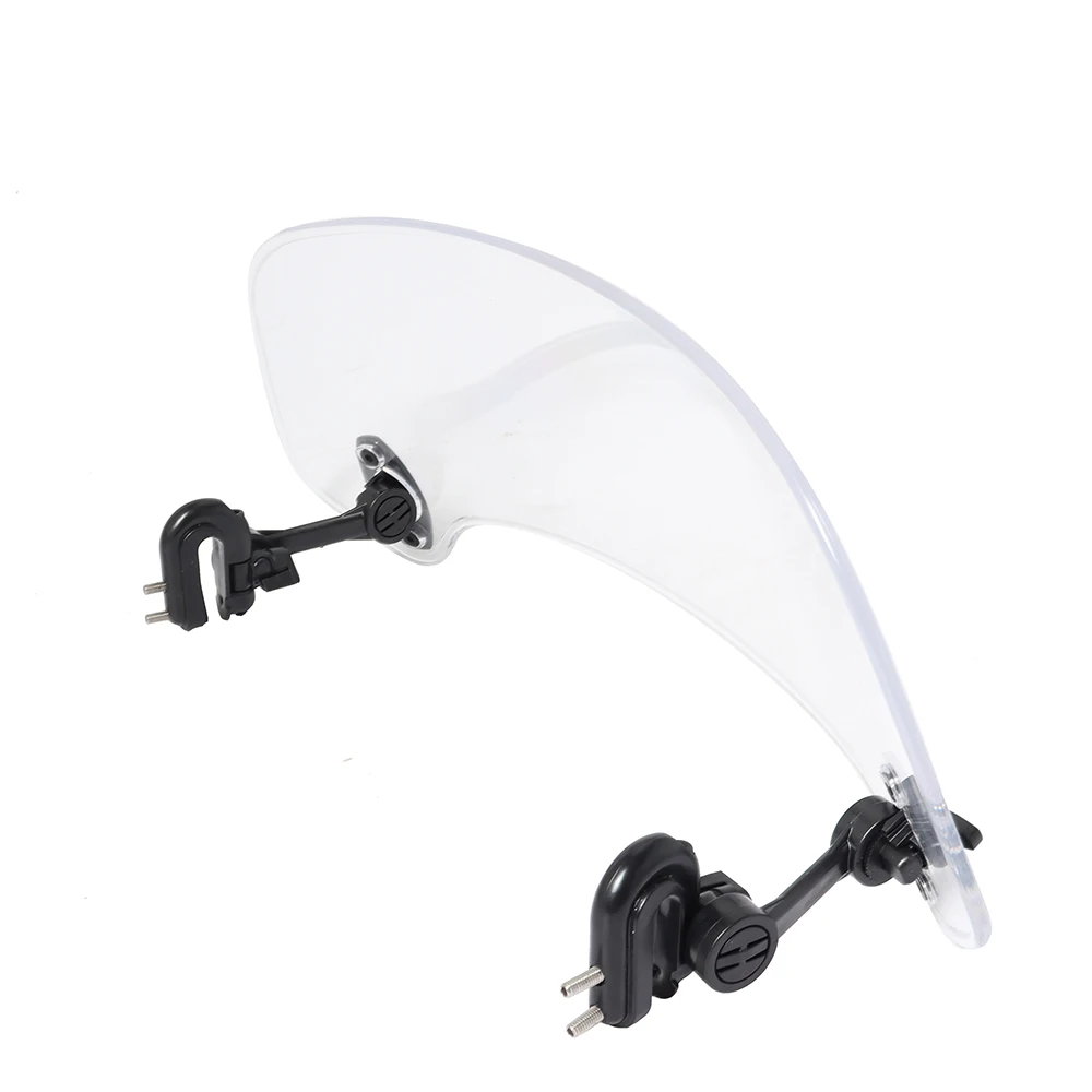 For All Motorcycle Models Windshield Extension Adjustable Spoiler Clamp-On Windscreen Deflector Suitable