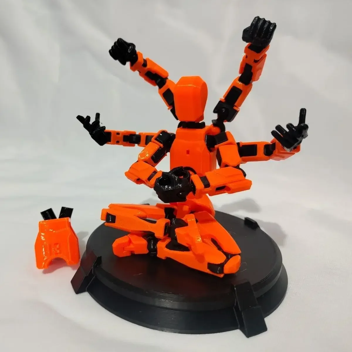 17CM Six Arms 3D Printed Mannequin Multi-Jointed Movable Robot 2.0 Toys Dummy 13 Figures Action Toy for Kids & Adults Game Gifts