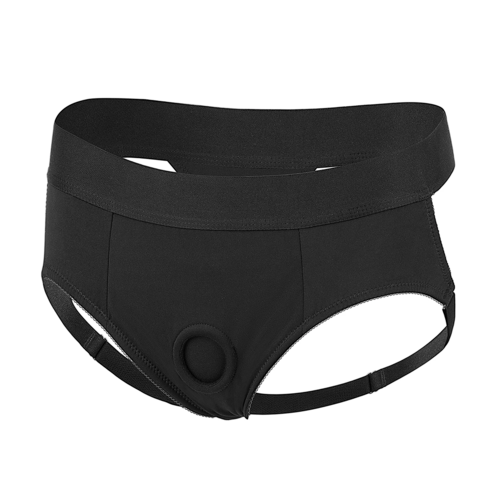 Nylon Spandex Stretchable Jock Strap Briefs Adjustable String G-String for Strap ons