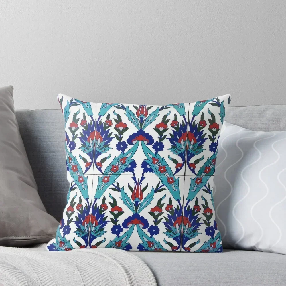 

Turkish Iznik Floral Pattern Throw Pillow Cushions For Children Christmas Pillow Cases pillow cover christmas