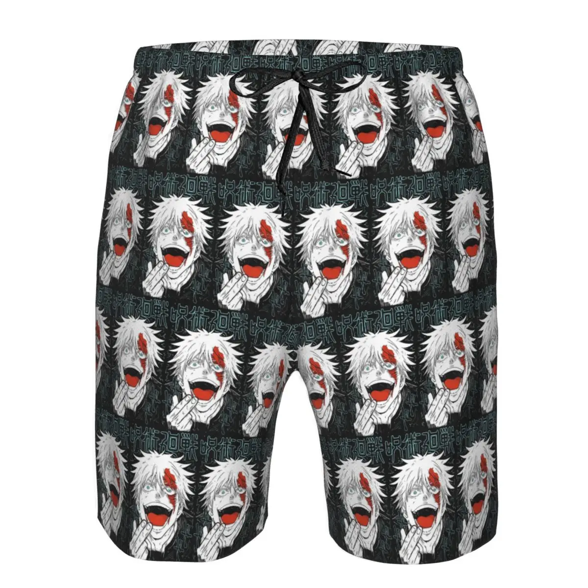 JJK Anime Gojo Satoru Jujutsu Kaisen Trunks Beach Board Shorts Casual Quick Dry Swimming Summer Men Pants