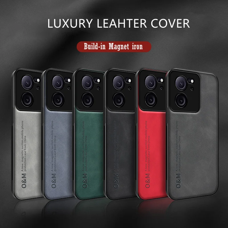 حافظة هاتف جلدية غير لامعة عتيقة لهاتف Xiaomi 17 Pro Max 15T 15 14T 14 13 13T 12 12T 11 11T Pro غطاء سيليكون حديد مغناطيسي مدمج #6
