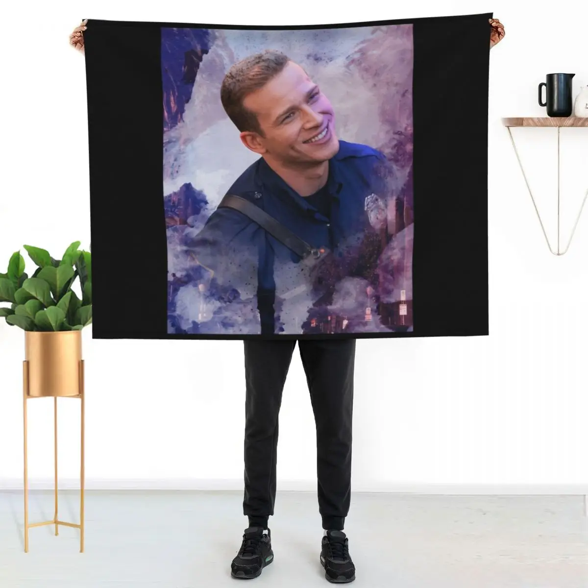 Evan “Buck” Buckley - L.A. Dream Throw Blanket Travel cosplay anime Blankets For Sofas bed plaid Fashion Sofas Hairys Blankets
