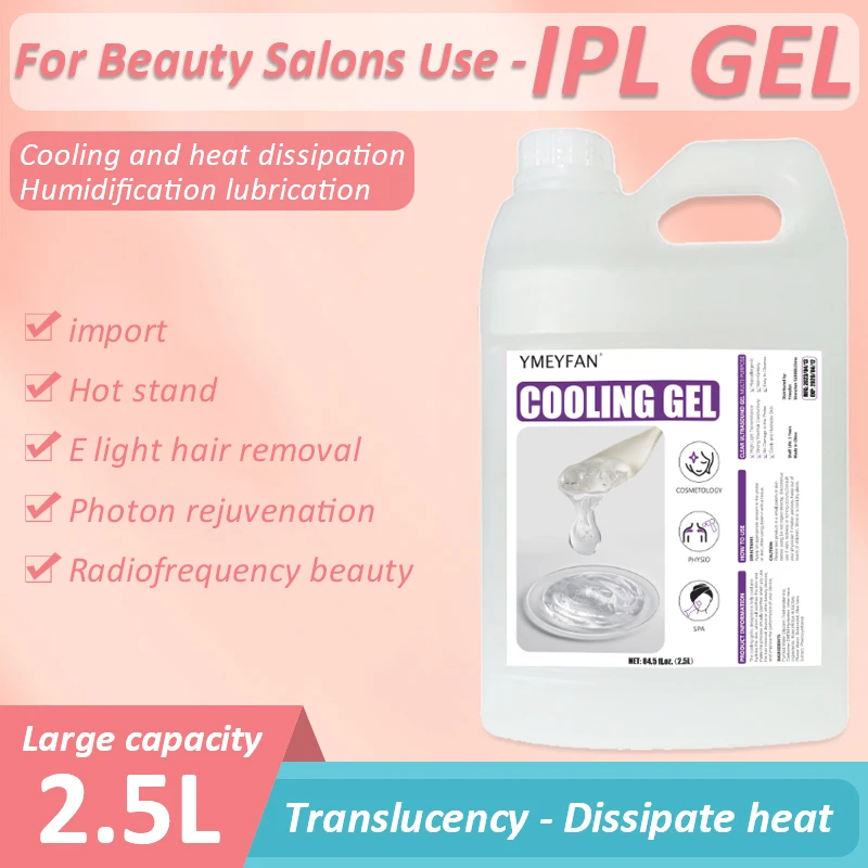 Gel Conductor de Radiofrecuencia y cavitación, Gel de contacto transparente para ultrasonido, belleza facial y corporal, cuidado de la piel, 2,5 L