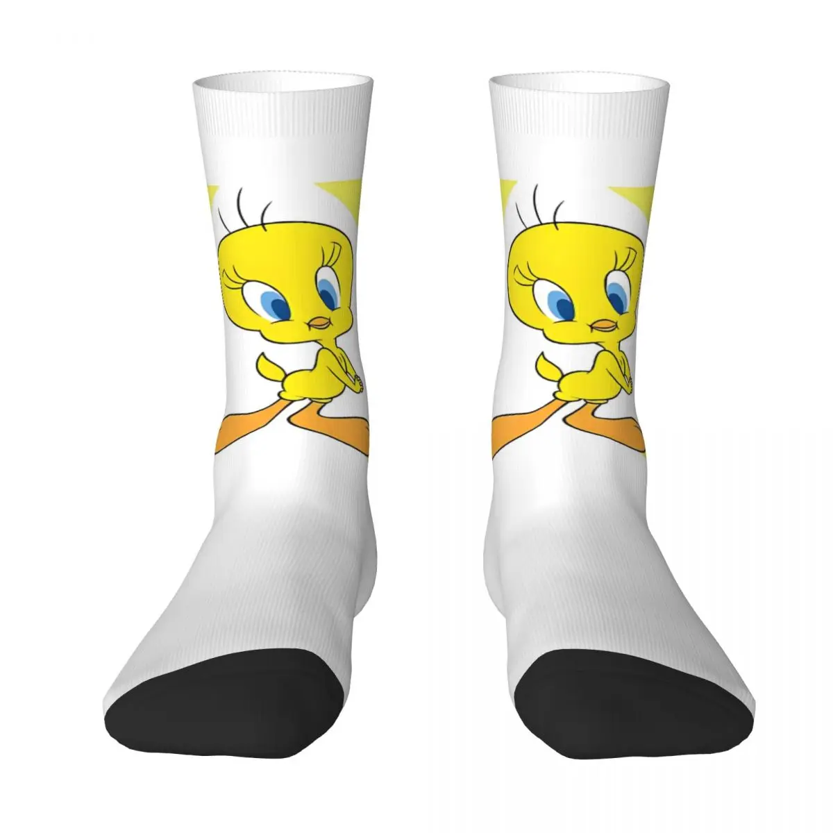 Winter Warm Harajuku Men's Women's Classic Tweety Charm Looney Tunes Delight Socks Cute Meme Sweat Absorbing Yoga Socks