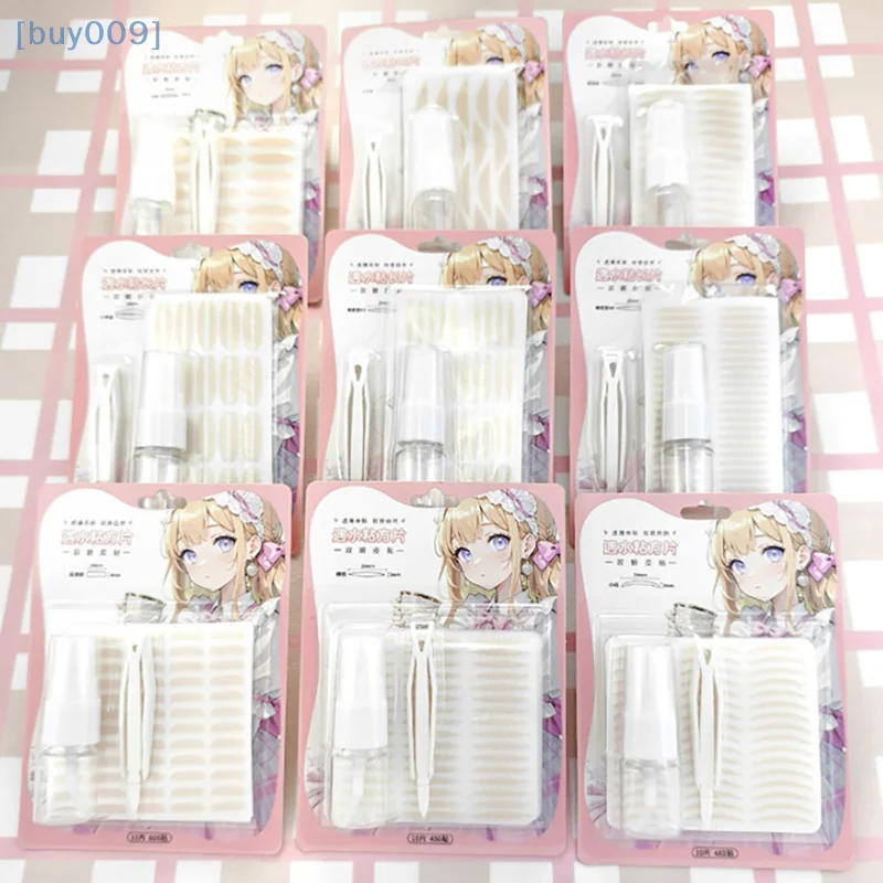 【buy009】Niewidoczne naklejki na powieki, koronkowe paski do liftingu powiek, taśma do powiek, naklejki samoprzylepne, narzędzia do taśmowania powiek