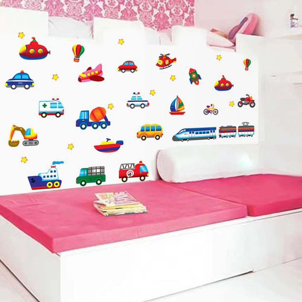 

Removable Wall Stickers Nursery Decals Aircraft Paper Home Wallpaper Cartoon Mural