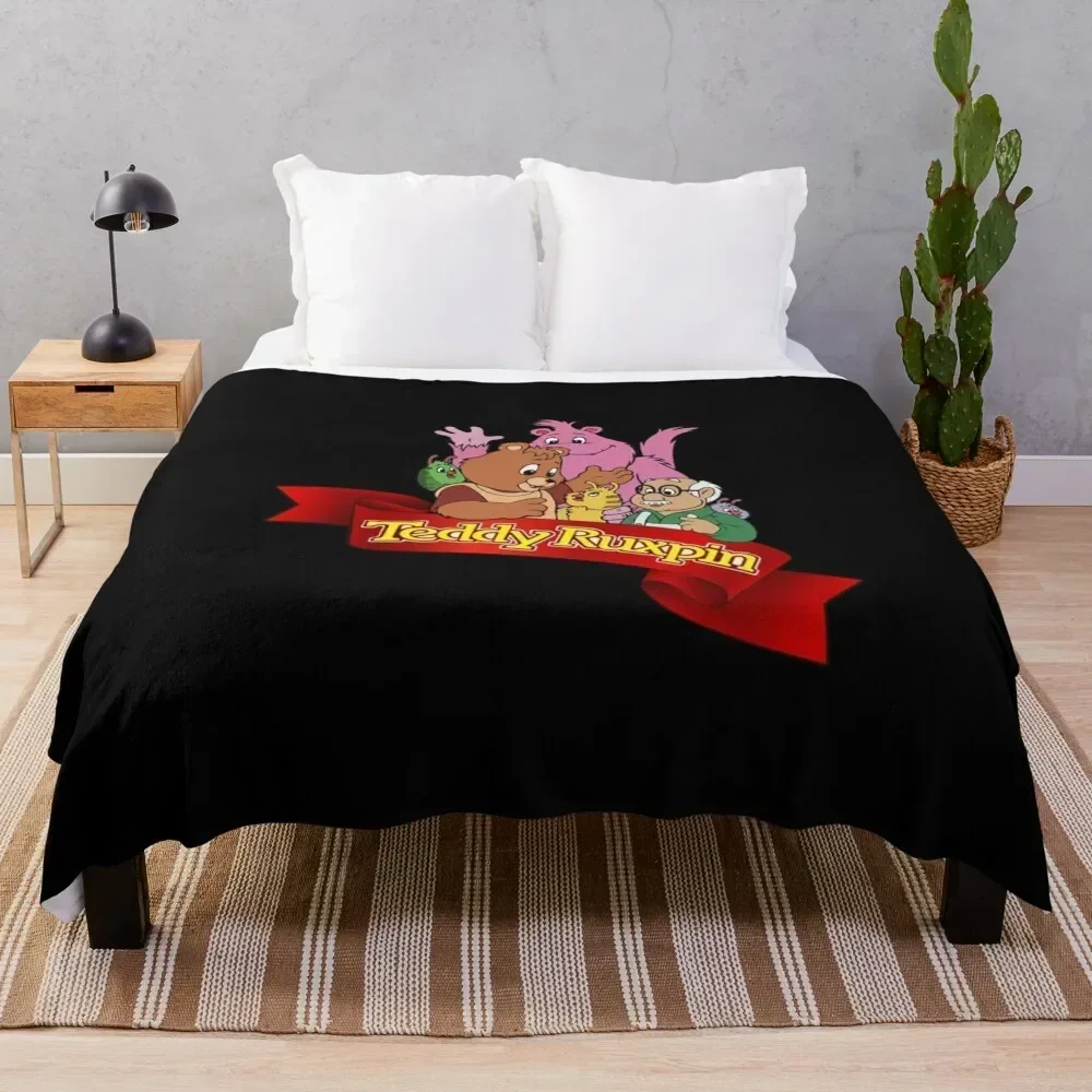 

Teddy Ruxpin Gift Halloween Day, Thanksgiving, Christmas Day Throw Blanket Elegant Warm Throw Blanket for Hotel Home