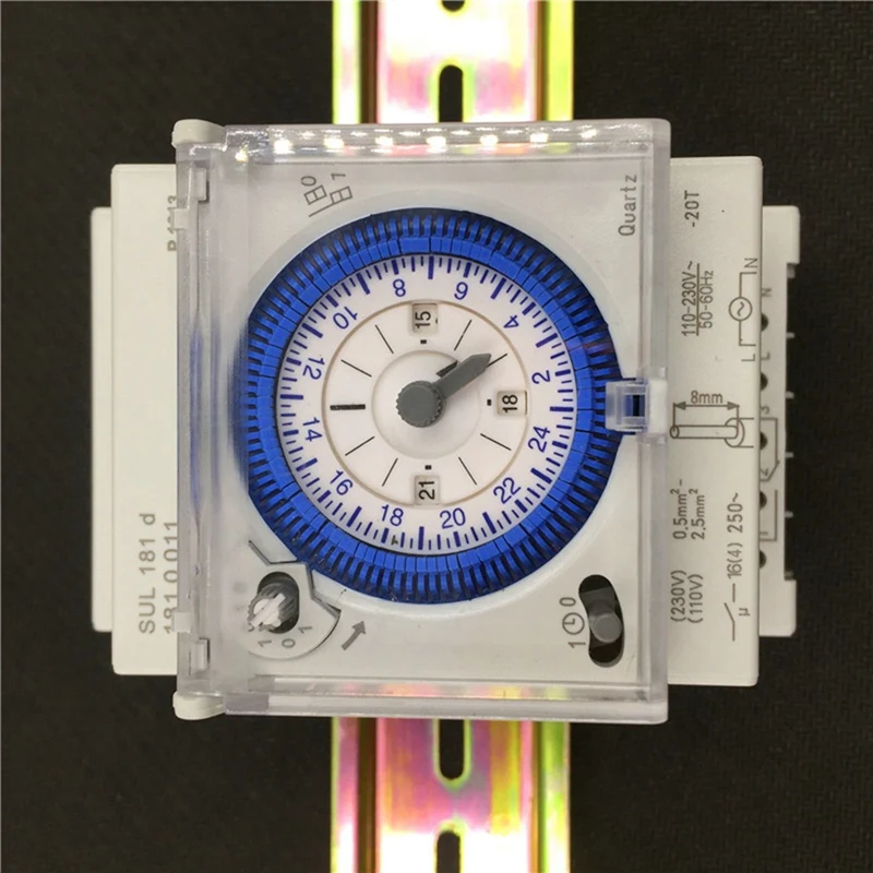 LUDA 3X Analog Mechanical Timer Switch 110V-220V 24 Hours Daily Programmable 15Min Setting Time Switch Relay SUL181D Hot