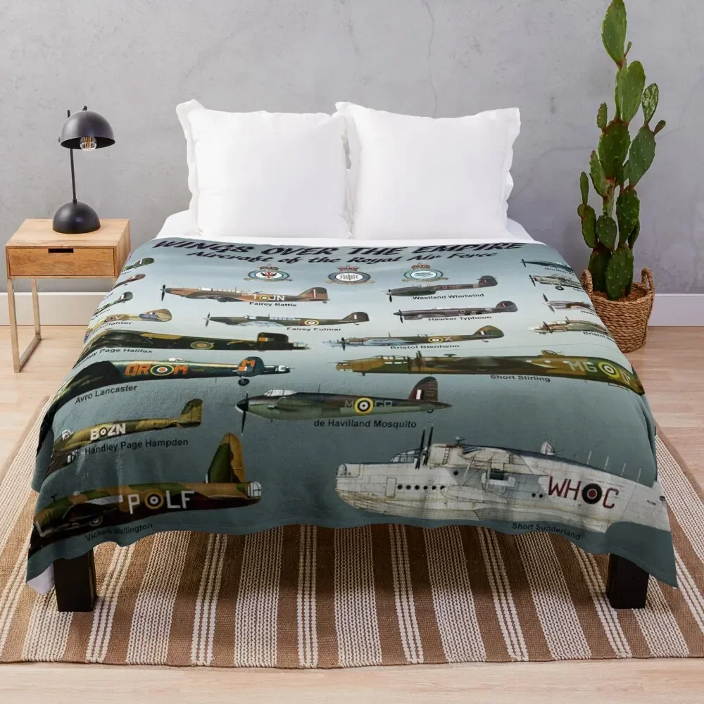 

Wings over the Empire Throw Blanket Flannels Soft Big Blankets
