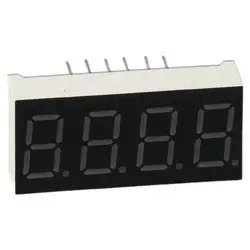 Red LED Display Common Cathode Plastic, Metal 12 Pin 4 Bit LED Display Module Black 7 Segment Display Home Appliances