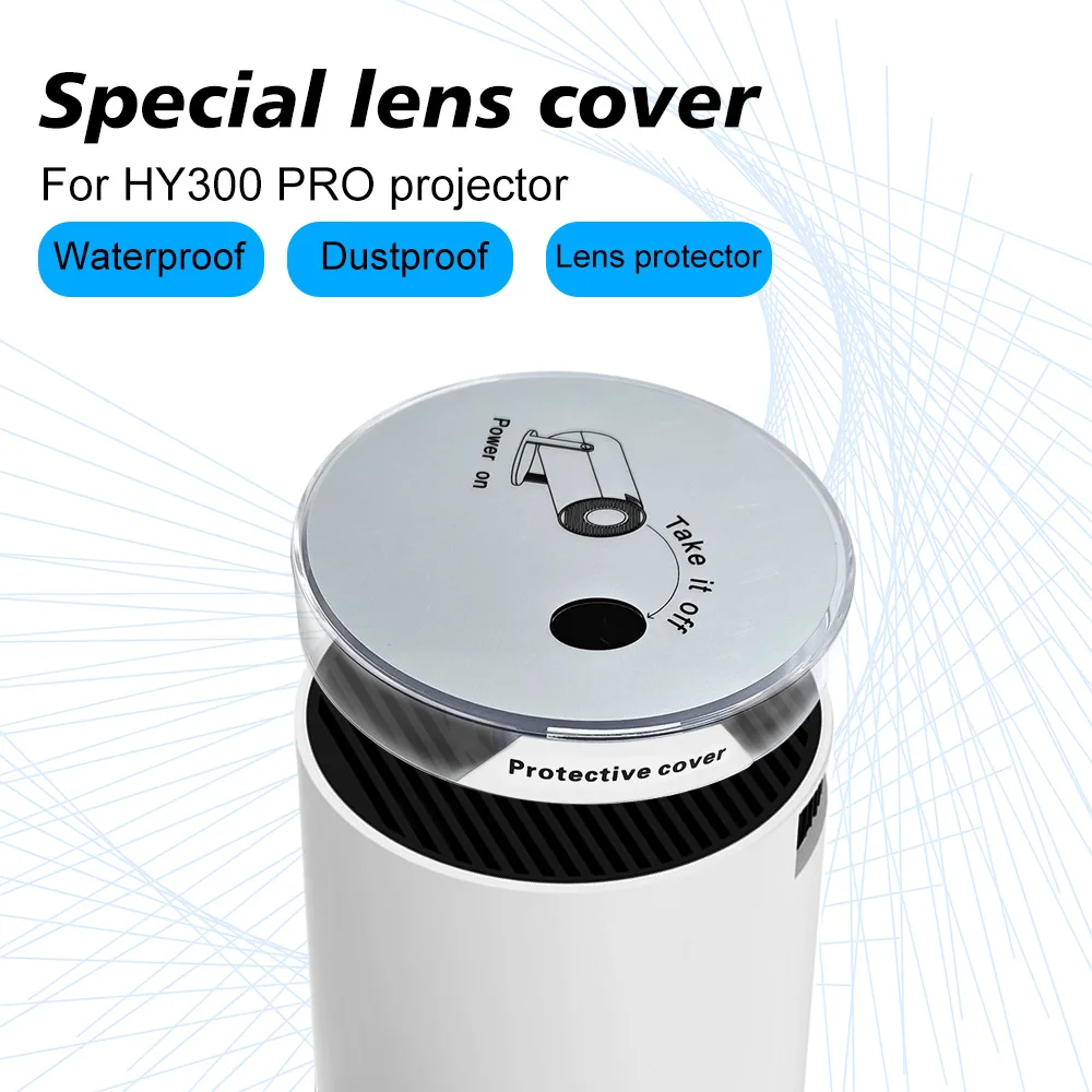 93mm Projector Lens Cover Case for HY300/HY300 Plus/HY300PRO Projector, Protector for HY300 Plus Lens Cover Anti-Scratch