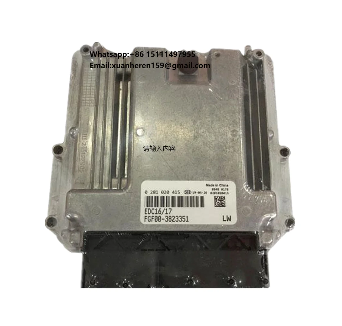 

0281020415 EDC16/17 FGF00-3823351 Engine Computer Board Electronic Control Unit ECU for FOTON FAW DACHAI