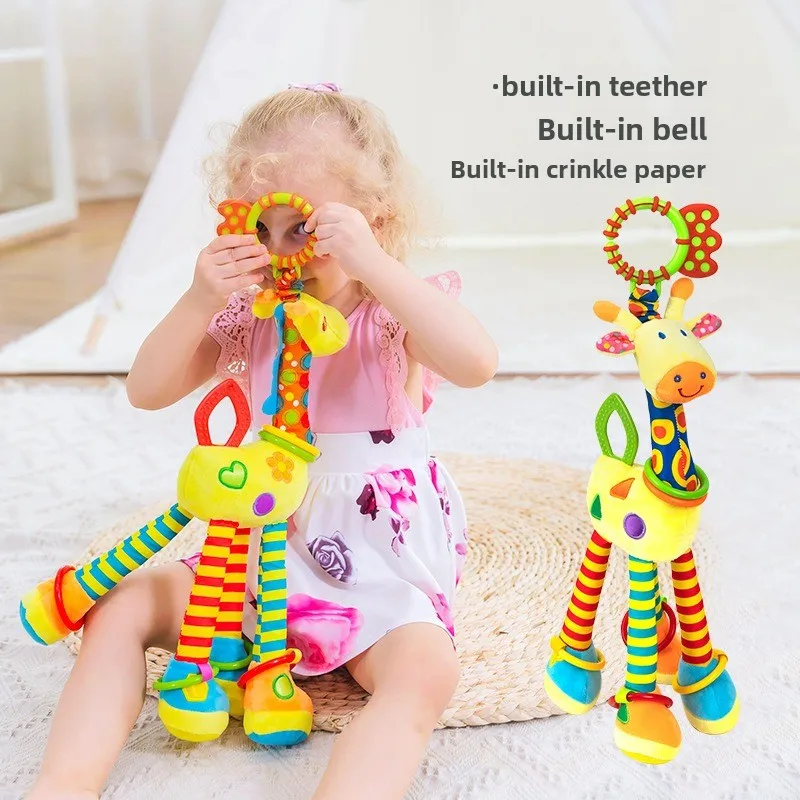 Sonajero móvil para cuna, juguete colgante móvil, juguete de Aprendizaje Temprano para niños pequeños, desarrollo del cerebro, práctica de agarre, cuna de felpa móvil